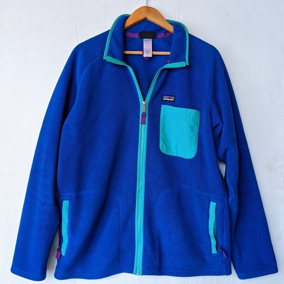 Patagonia Mens Retrox Blue Aqua Zipup 